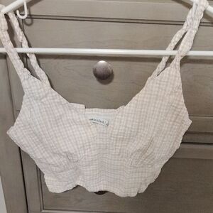Abercrombie & Fitch Plaid Crop Top